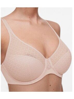 🆕 CHANTELLE Norah Chic Non-Padded Underwire Bra 34DDD Beige #16M1